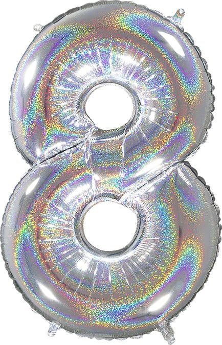 Numerofolio 8 hologrammi hopea 70 cm