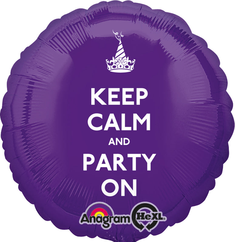 Keep Calm and Party On foliopallo