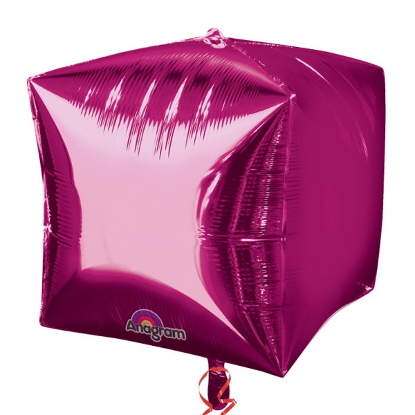 Kuutio pinkki 3D muotofoliopallo