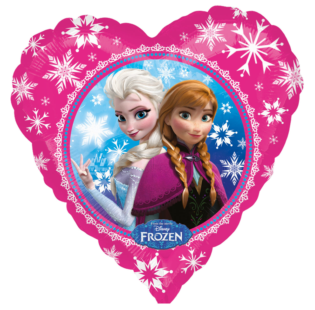Frozen Elsa ja Anna foliopallo (pakattu 5 kpl/pss)