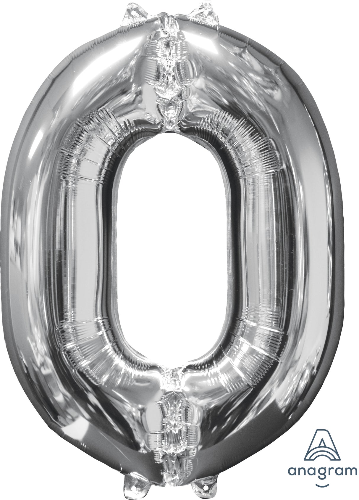 Numerofolio 0 hopeanvärinen 66 cm