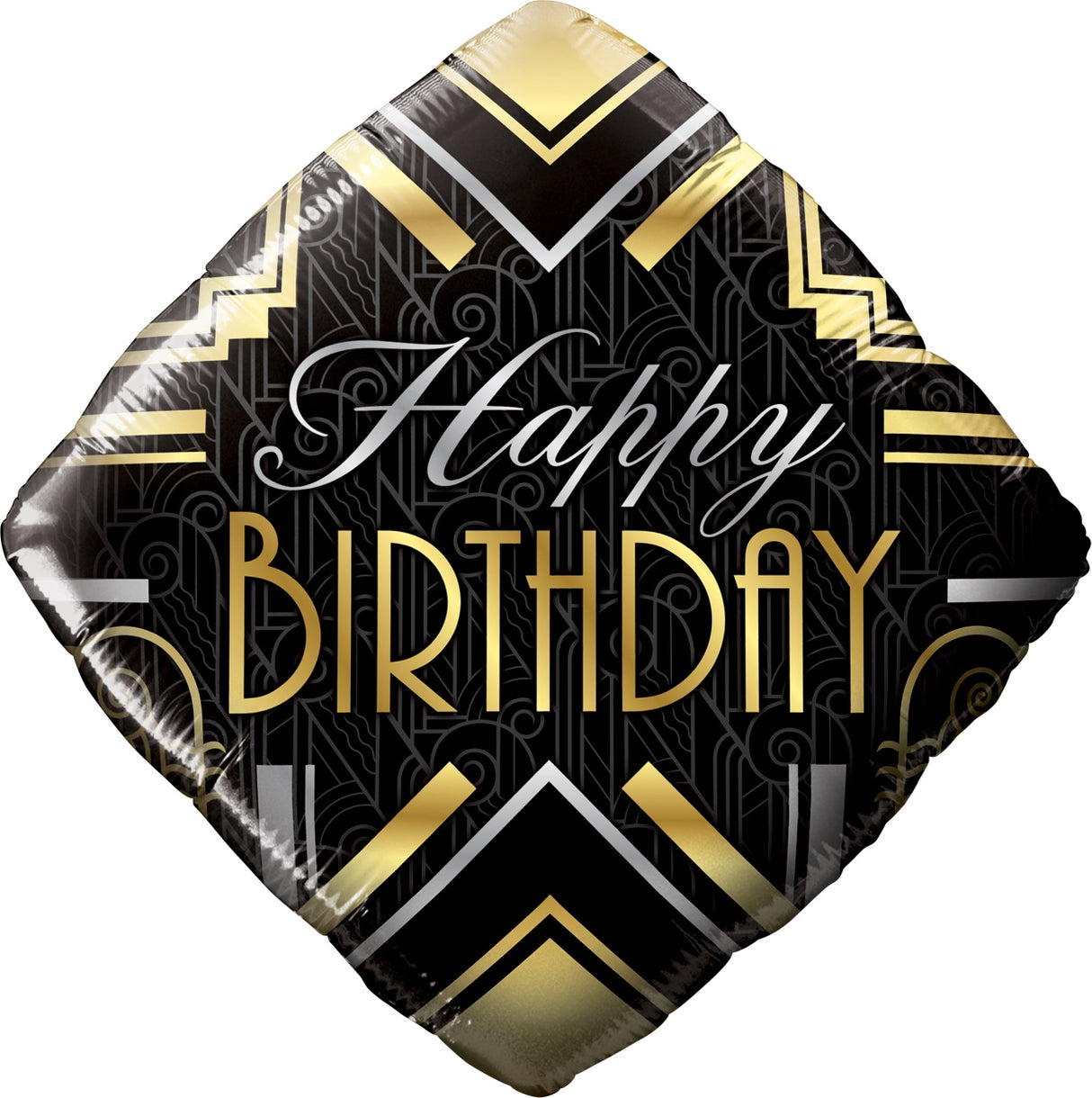 Happy Birthday Art Deco foliopallo