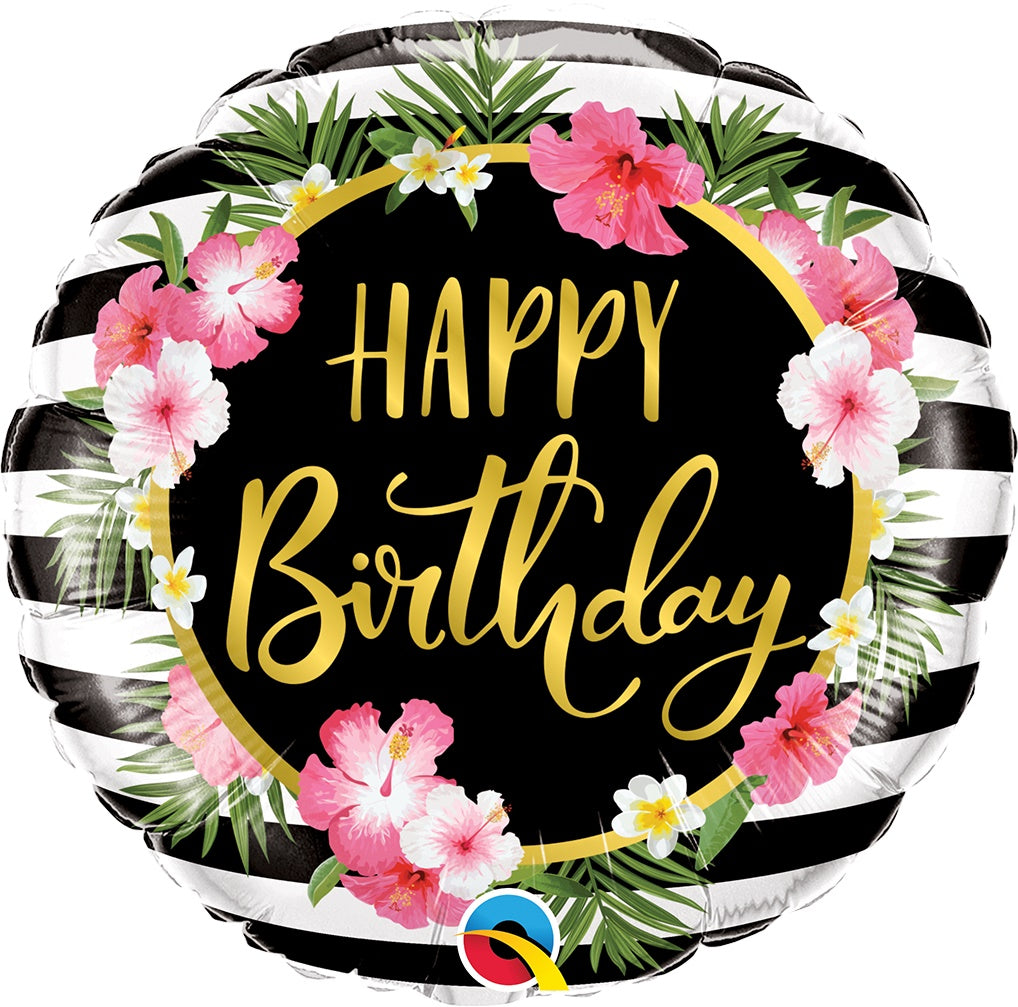 Happy Birthday hibiscus foliopallo