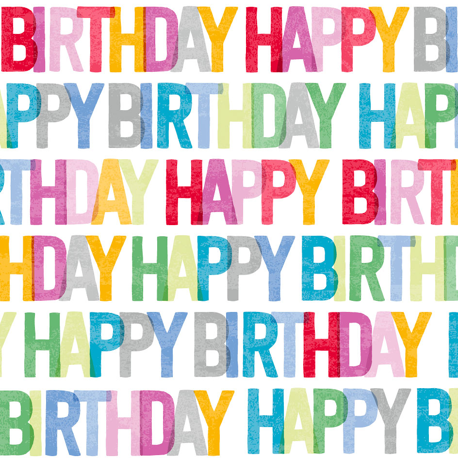 Mini onnittelukortti - Happy Birthday