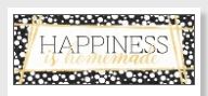 Onnittelukortti 21 x 8 cm - Happiness is homemade
