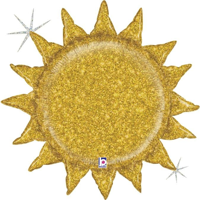 Kimaltava aurinko kullanvärinen erikoismuotofolio