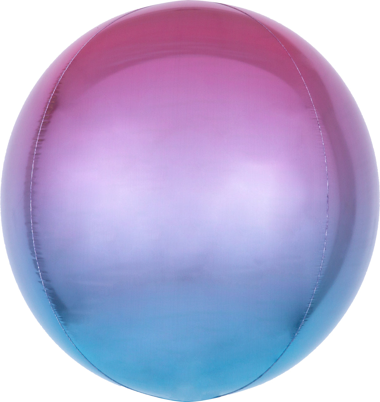 Sateenkaaripallokas pinkki/sininen 40 cm 3D muotofoliopallo