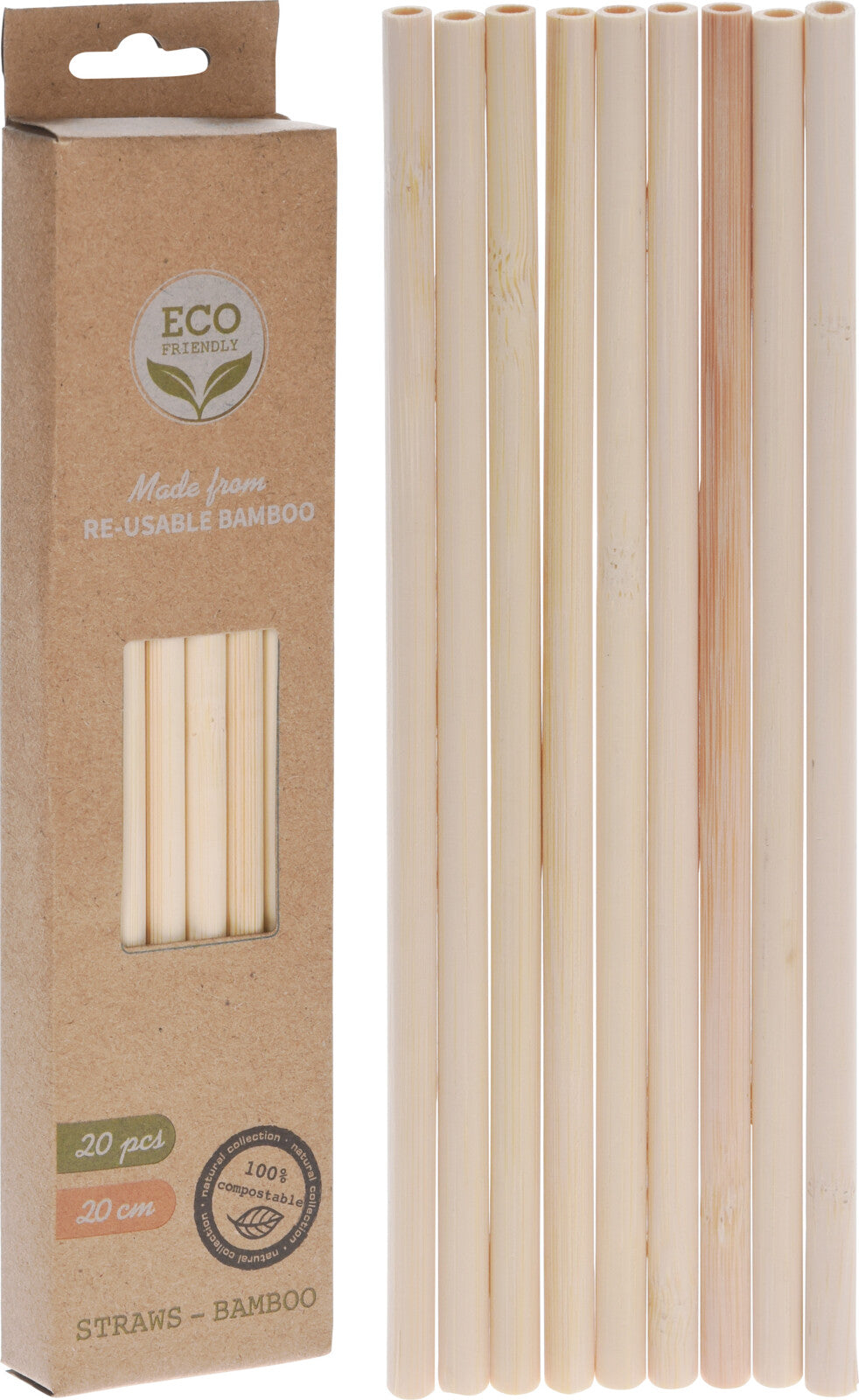 Juomapilli bambu 20 kpl/pkt