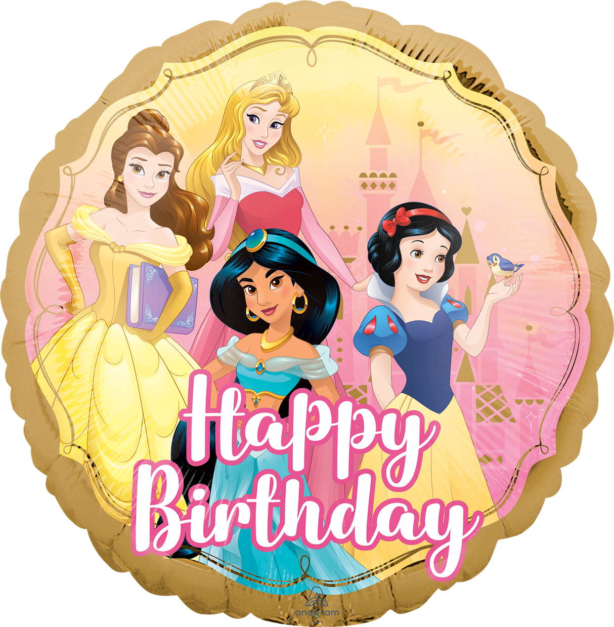 Prinsessa Happy Birthday foliopallo