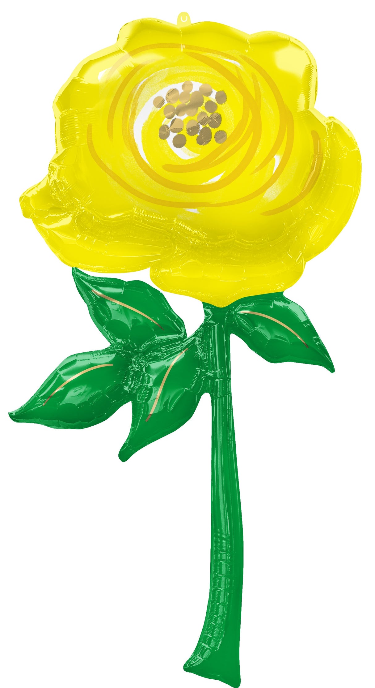 Keltainen ruusu  XL erikoismuotofolio