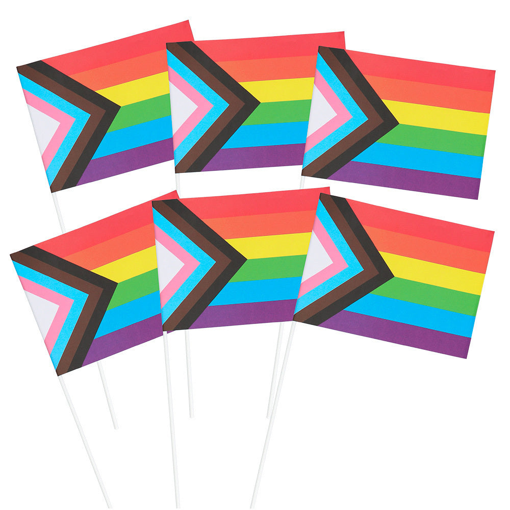 Lippu progress pride 20 x 14 cm 6 kpl/pkt