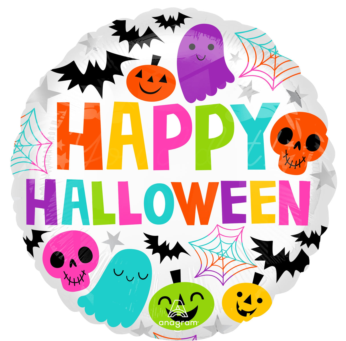 Happy Halloween värikäs foliopallo
