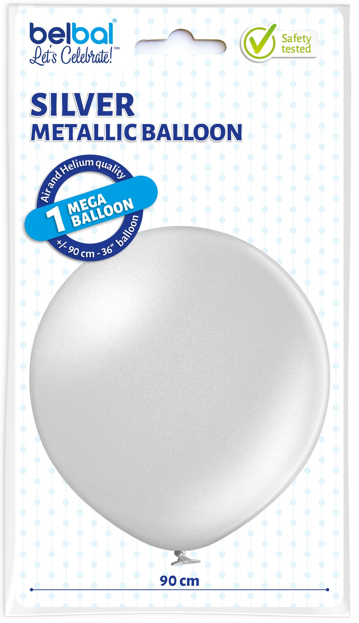 Jätti-ilmapallo 90 cm metallinhohtohopea