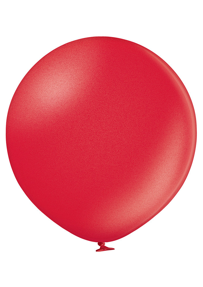 Jätti-ilmapallo 90 cm metallinhohtopunainen