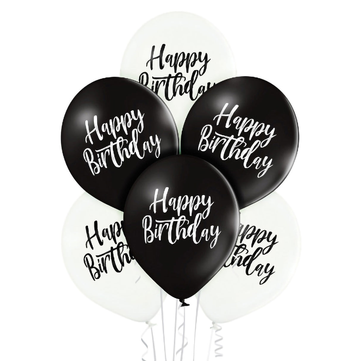 Ilmapallo 30 cm Happy Birthday 6 kpl/pkt