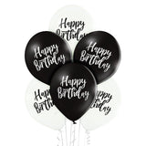 Ilmapallo 30 cm Happy Birthday 6 kpl/pkt