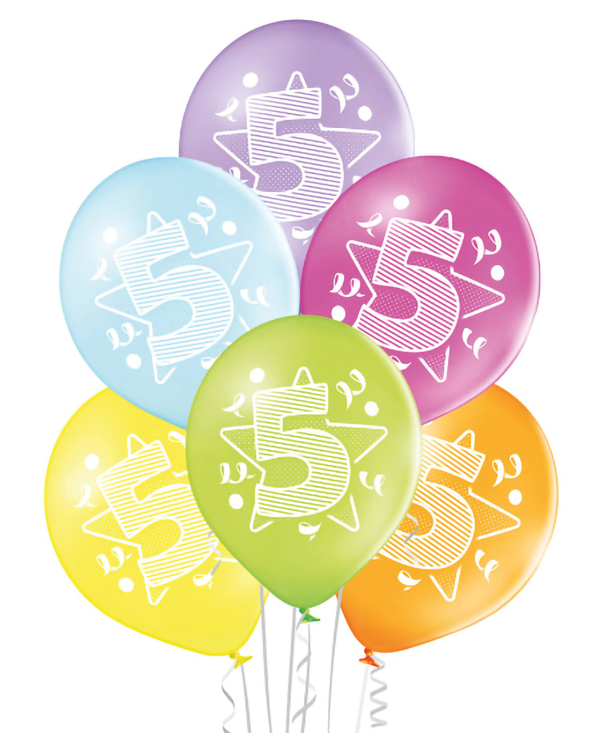 Ekoilmapallo 5 vuotta 6 kpl/pkt