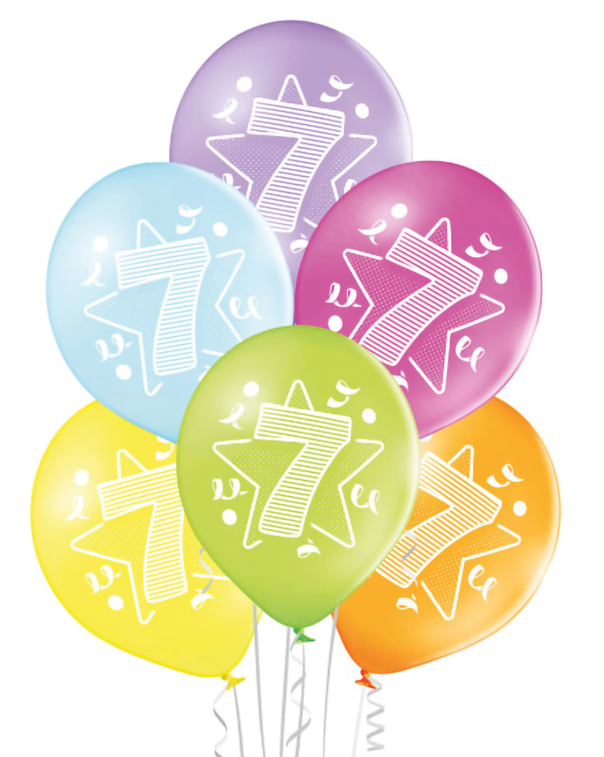 Ekoilmapallo 7 vuotta 6 kpl/pkt