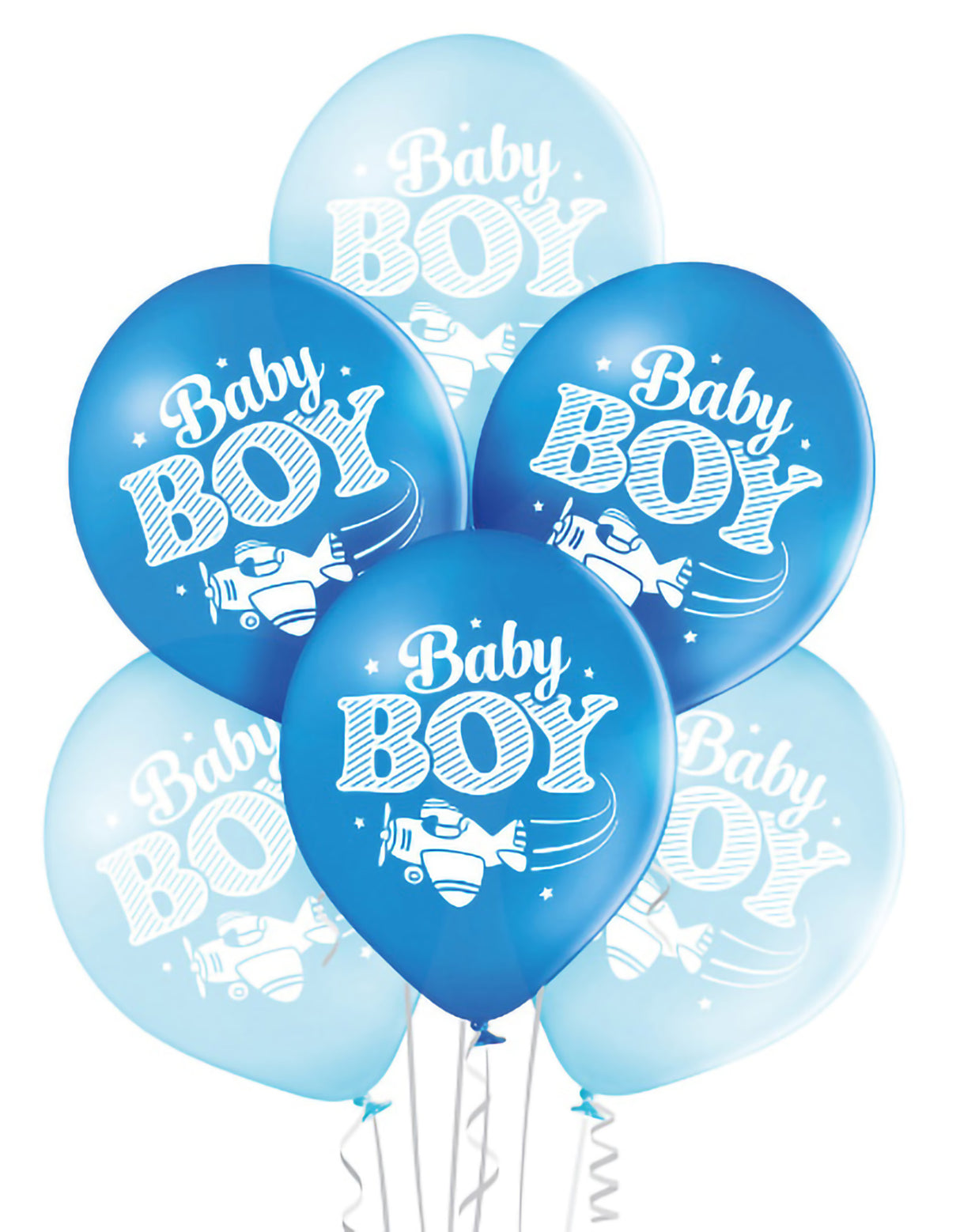 Ekoilmapallo Baby Boy 6 kpl/pkt