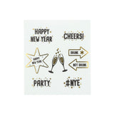 Lasinmerkitsijät Happy New Year 8 kpl/pkt