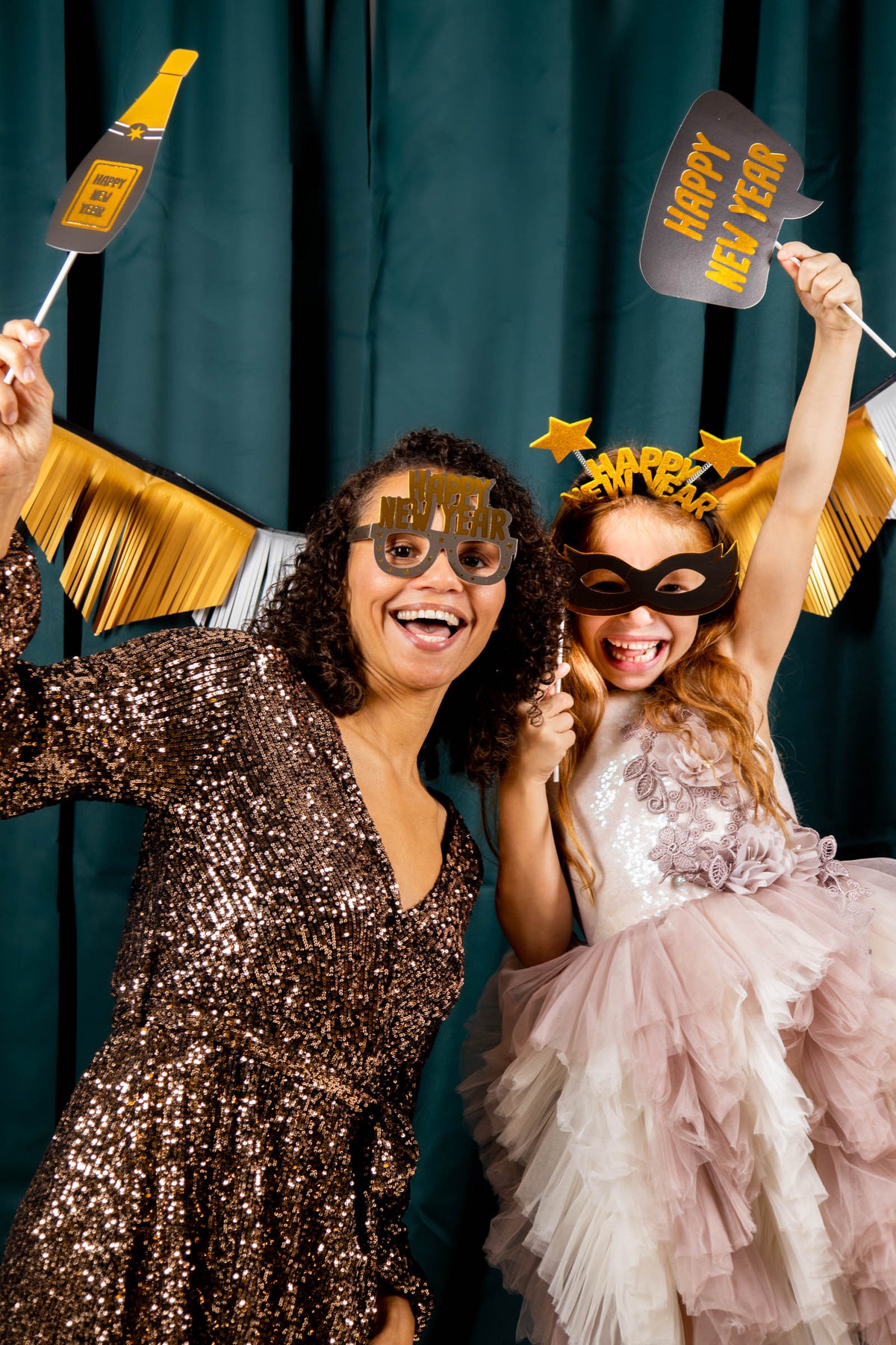 Photo Booth Happy New Year 12 kpl/pkt