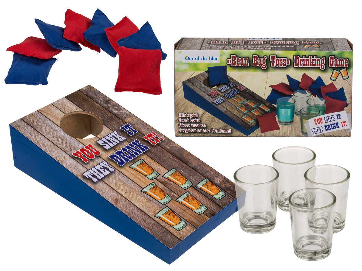 Juomapeli hernepussin heitto