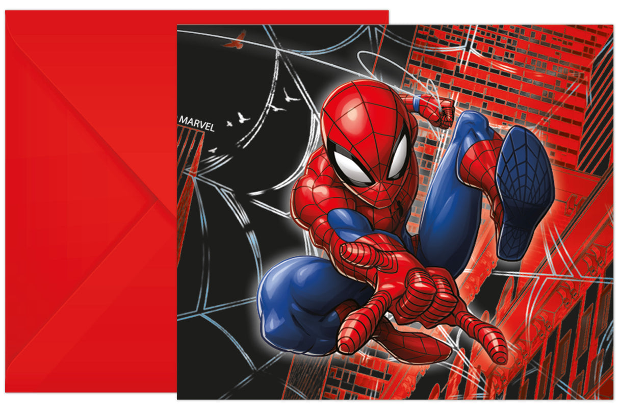 Spider-Man kutsukortit 6 kpl/pkt
