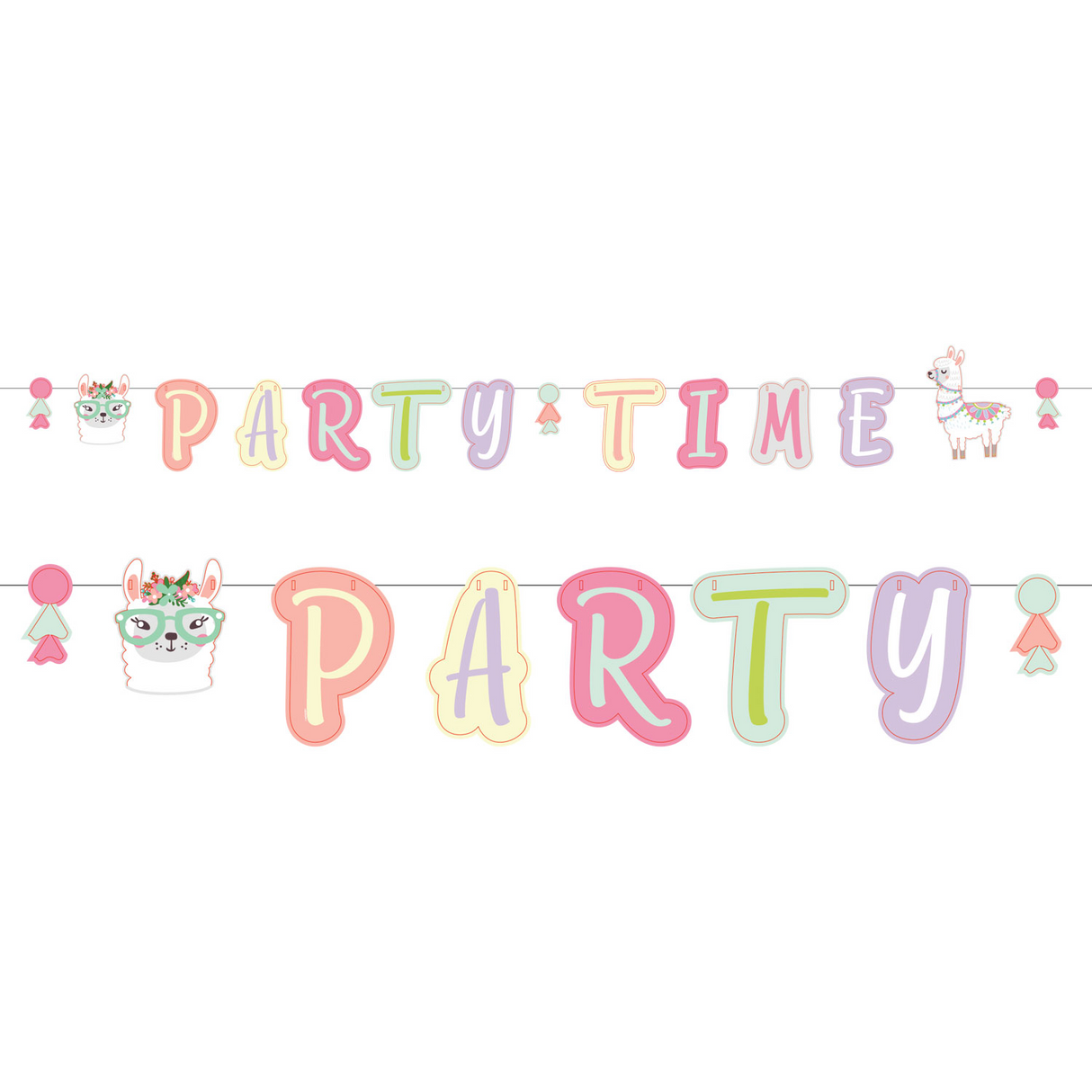 Laama Party time kirjainnauha