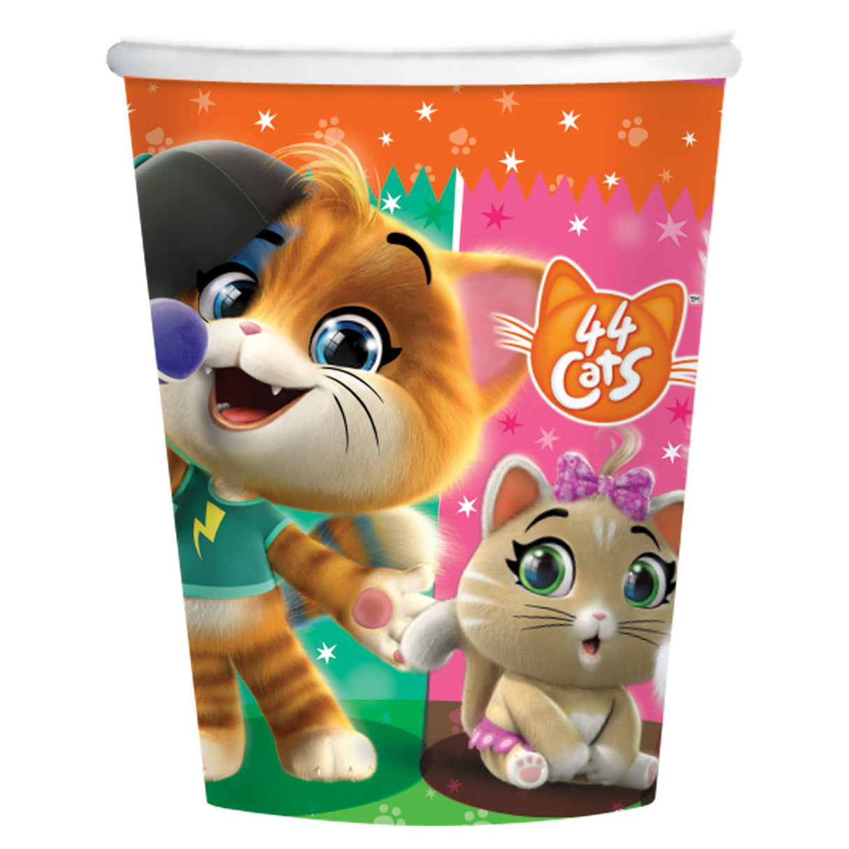 44 kissaa pahvimuki 250 ml 8 kpl/pkt
