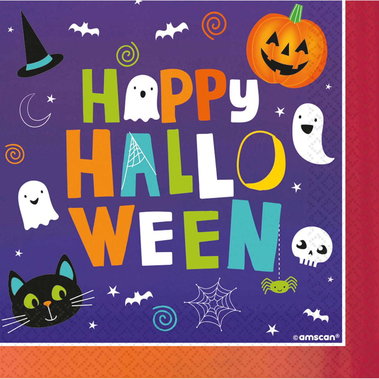 Halloween lautasliina 33 x 33 cm 16 kpl/pkt