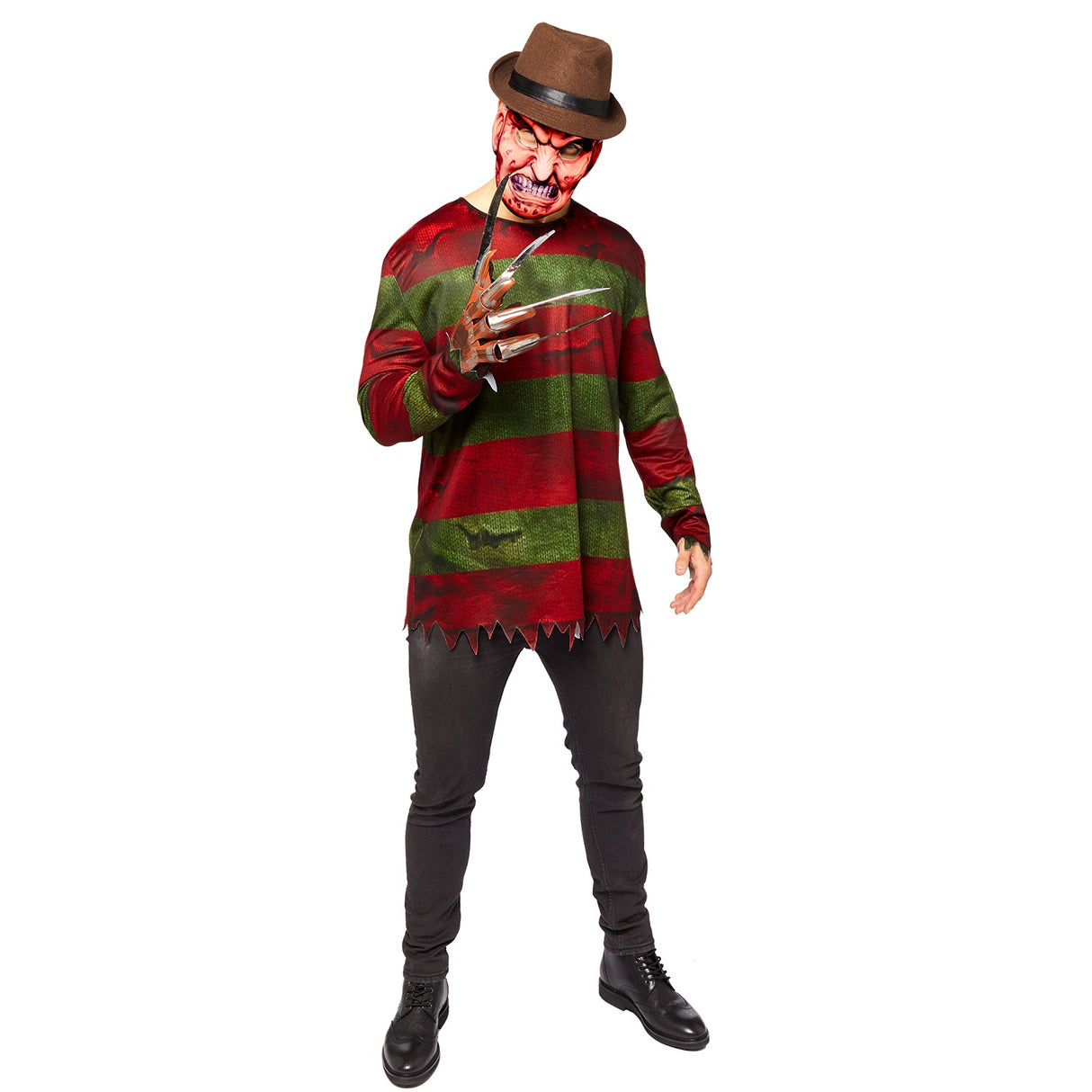 Freddy Krueger aikuisten naamiaisasu