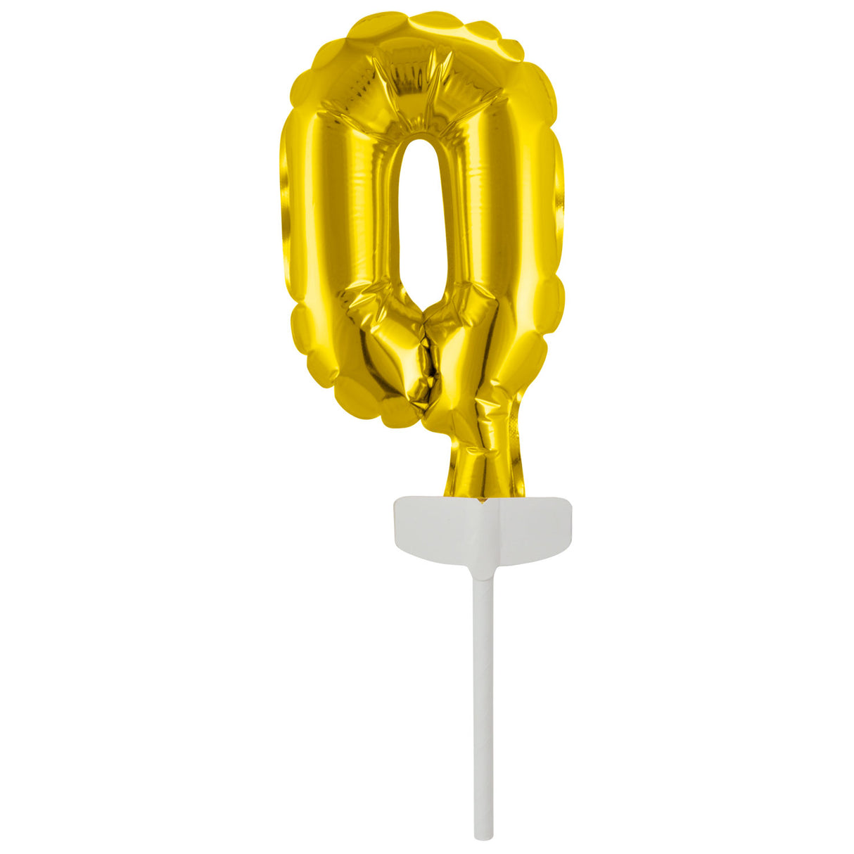 Kakunkoriste numerofoliopallo 0 kullanvärinen 11 x 7 cm