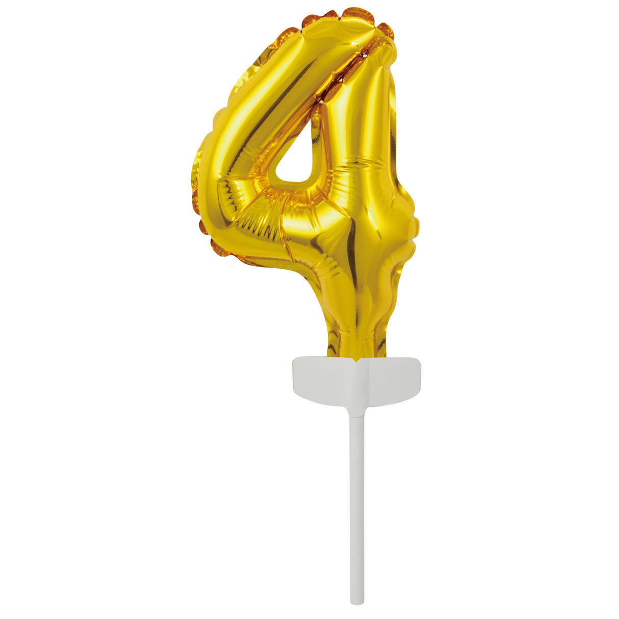 Kakunkoriste numerofoliopallo 4 kullanvärinen 11 x 7 cm