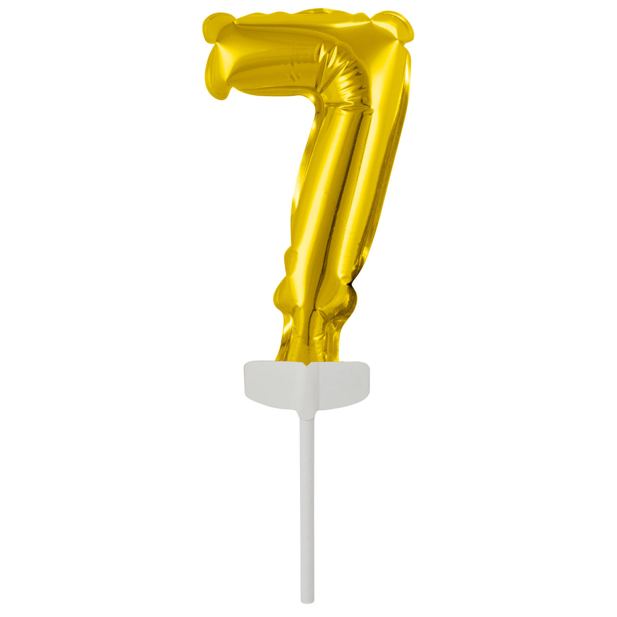 Kakunkoriste numerofoliopallo 7 kullanvärinen 11 x 7 cm