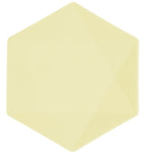 Vert Decor kuusikulmainen keskikokoinen lautanen keltainen 6 kpl/pkt