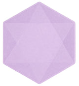 Vert Decor kuusikulmainen keskikokoinen lautanen violetti 6 kpl/pkt