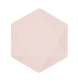 Vert Decor kuusikulmainen pieni lautanen vaaleanpunainen 6 kpl/pkt