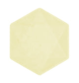 Vert Decor kuusikulmainen pieni lautanen keltainen 6 kpl/pkt