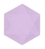 Vert Decor kuusikulmainen pieni lautanen violetti 6 kpl/pkt