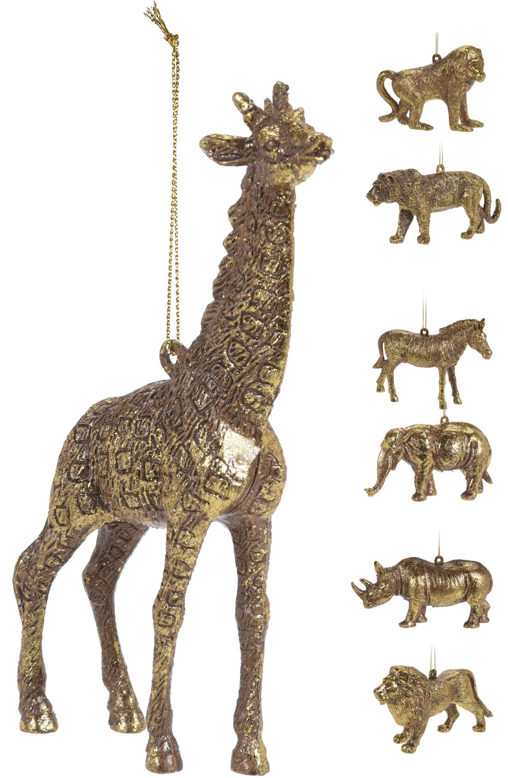 Safari eläinkoriste kullanvärinen 1 kpl (9 erilaista vaihtoehtoa)