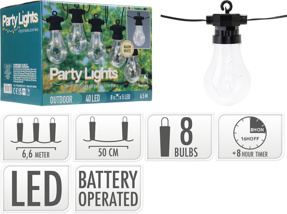 LED valoketju 6 m