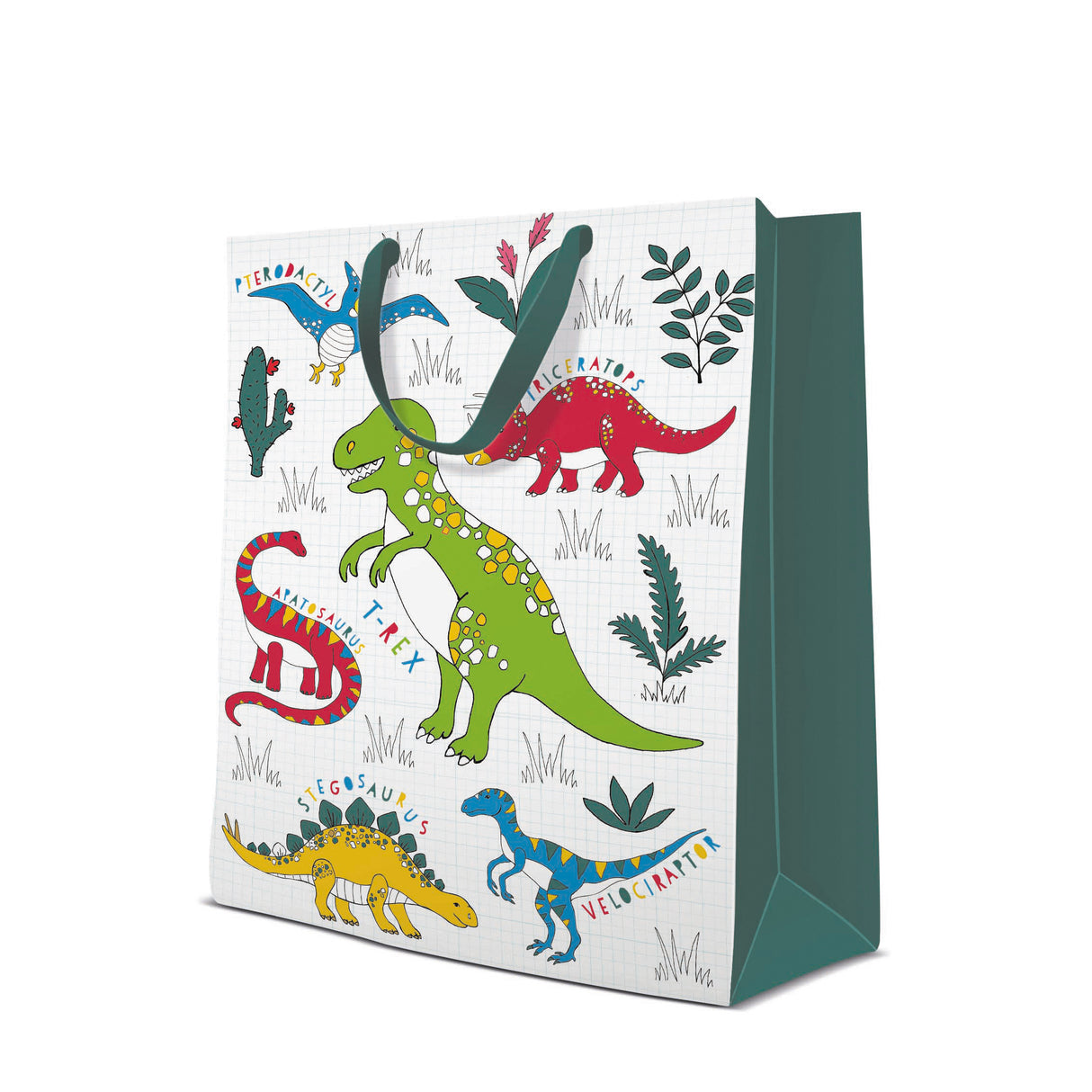 Lahjakassi dinosaurus L 30 x 41 cm x 12 cm 1 kpl/pkt