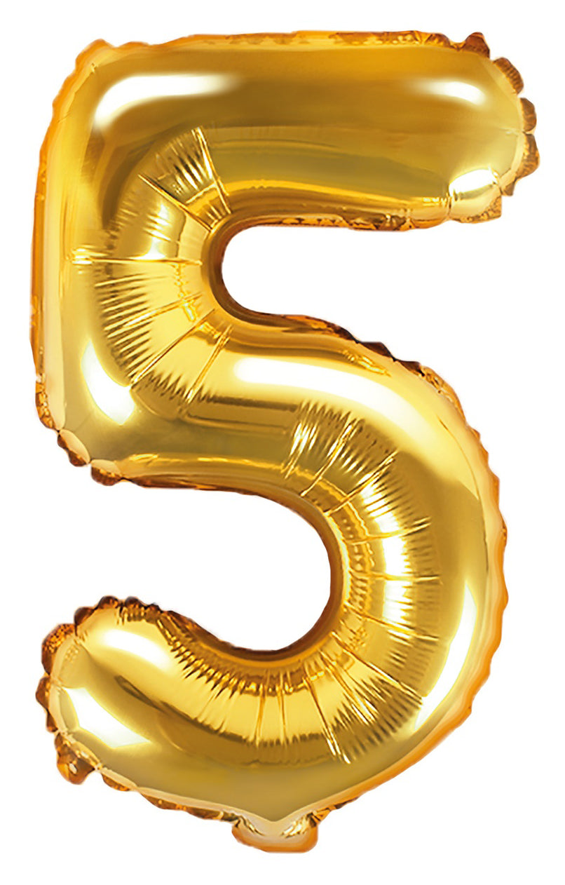 Numerofolio 5 kullanvärinen ilmatäytteinen 35 cm