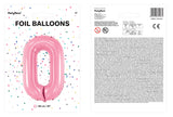 Numerofolio 0 pinkki 86 cm