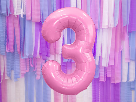 Numerofolio 3 pinkki 86 cm