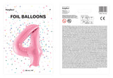 Numerofolio 4 pinkki 86 cm
