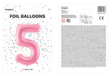 Numerofolio 5 pinkki 86 cm