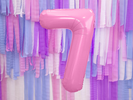 Numerofolio 7 pinkki 86 cm