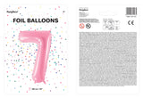 Numerofolio 7 pinkki 86 cm