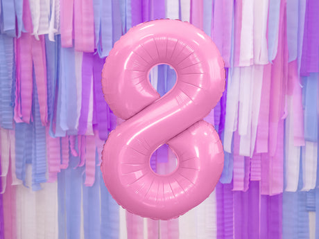 Numerofolio 8 pinkki 86 cm